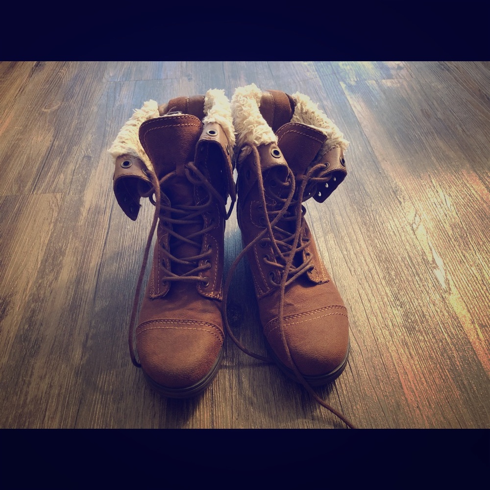 Furry boots